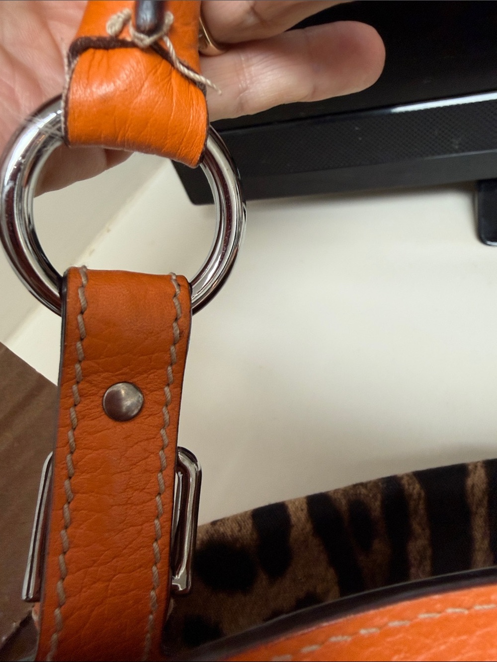 Dolce & Gabbana Orange Leopard Handbag - Picture 8 of 15